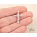 Уникален  Дамски  Кръст от 18К Бяло Злато с Диаманти  Bloom Jewellery